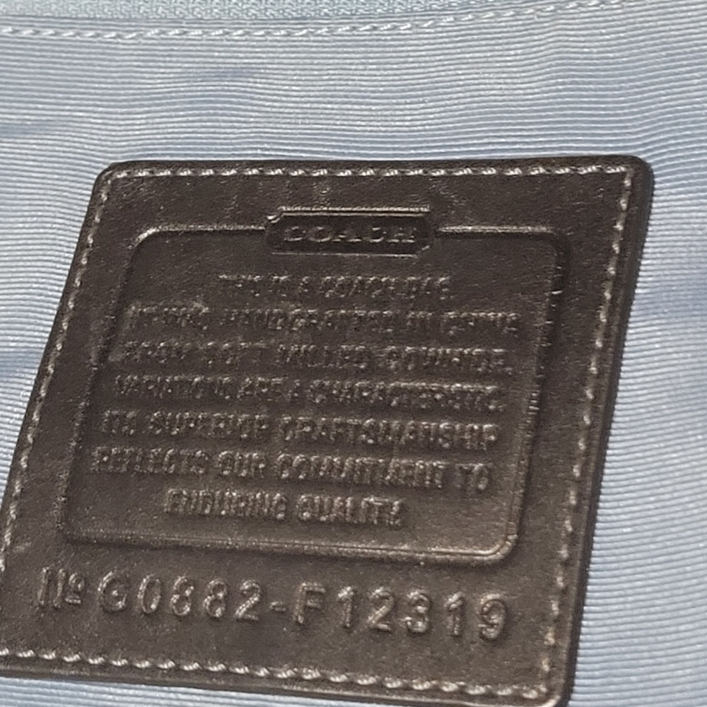 COACH F12319 Black Pebbled Leather Shoulder Crossbody Bag - Excellent Condition - Picture 5 of 7